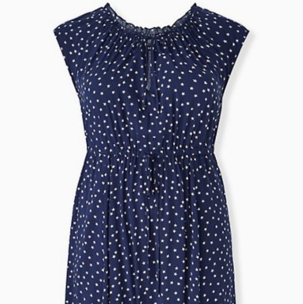 Torrid blue star print dress